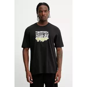 adidas Originals tricou din bumbac Q12 TS Crowd culoarea negru, cu imprimeu, JP4496 imagine