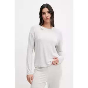 United Colors of Benetton longsleeve de pijama culoarea gri, 36MX3M07B imagine