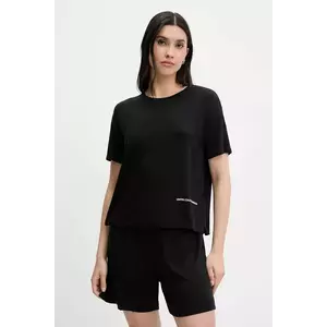 United Colors of Benetton tricou de pijama culoarea negru, 36MX3M07A imagine