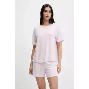 United Colors of Benetton tricou de pijama culoarea roz, 36MX3M07A imagine