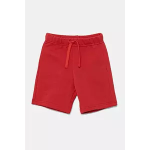 United Colors of Benetton pantaloni scurți din bumbac pentru copii culoarea rosu, talie reglabila, 3J70G900P imagine