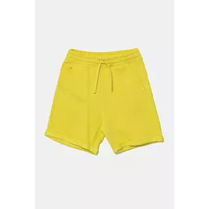 United Colors of Benetton pantaloni scurți din bumbac pentru copii culoarea verde, talie reglabila, 3J68C901G imagine