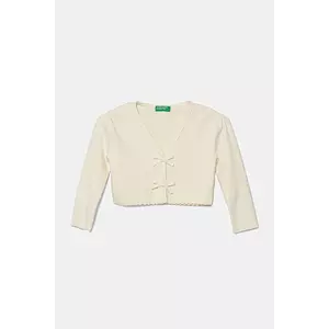 United Colors of Benetton cardigan copii culoarea bej, light, 1W25G600F imagine