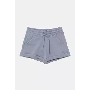 United Colors of Benetton pantaloni scurți din bumbac pentru copii uni, talie reglabila, 3J68C901C imagine