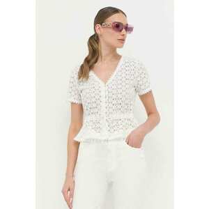 Morgan bluza femei, culoarea alb, neted imagine