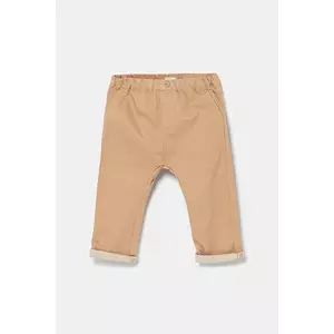 United Colors of Benetton pantaloni bebe culoarea maro, uni, 4U40AF018 imagine