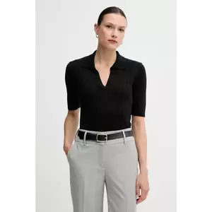 United Colors of Benetton tricou polo culoarea negru, 123VD3018 imagine