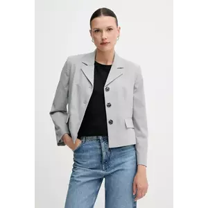 Sisley sacou culoarea gri, un singur rand de nasturi, cu imprimeu, 290TLW02W imagine