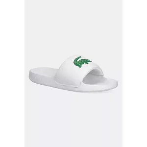 Lacoste papuci SERVE SLIDE 1.0 culoarea alb, 49CMA0021 imagine