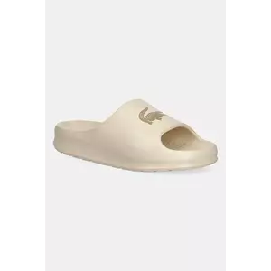 Lacoste papuci SERVE SLIDE 2.0 culoarea bej, cu platforma, 49CFA0025 imagine