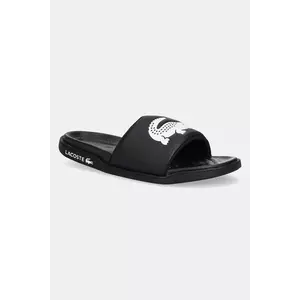 Lacoste papuci SERVE SLIDE DUAL culoarea negru, 49CMA0038 imagine