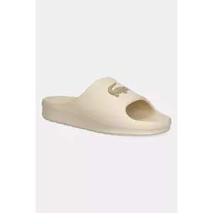 Lacoste papuci SERVE SLIDE 2.0 culoarea bej, 49CMA0024 imagine
