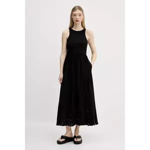 Desigual rochie DIJON culoarea negru, midi, evazati, 25SWVK58 imagine
