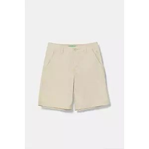 United Colors of Benetton pantaloni scurți din bumbac pentru copii culoarea bej, talie reglabila, 4AC7C903O imagine