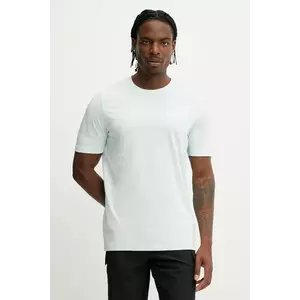 Puma tricou din bumbac barbati, culoarea turcoaz, neted, 682535 imagine