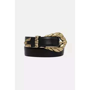 IRO curea de piele femei, culoarea negru, WF128EMBELLAGD imagine