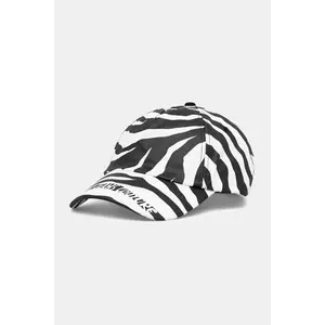 Versace Jeans Couture șapcă de baseball din bumbac femei, culoarea negru, cu imprimeu, 78HAZK17 ZG368 imagine