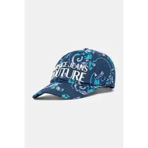Versace Jeans Couture șapcă de baseball din bumbac bărbați, culoarea bleumarin, cu imprimeu, 78GAZK10 ZG364 imagine