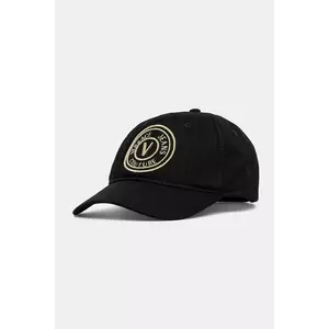 Versace Jeans Couture șapcă de baseball din bumbac femei, culoarea negru, cu imprimeu, 78HAZK26 ZG366 imagine