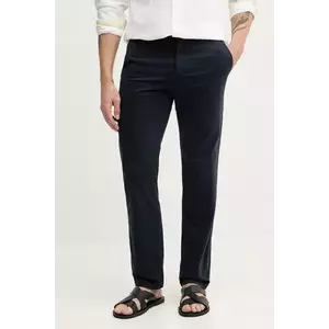 BOSS Orange pantaloni barbati, culoarea albastru marin, drept, 50534378 imagine