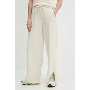 Puma pantaloni de trening femei, culoarea bej, neted, 685061 imagine