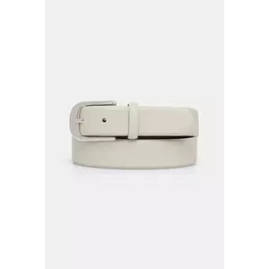 BOSS curea de piele femei, culoarea bej, 50480651 imagine