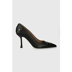 BOSS stilettos de piele Vivian culoarea negru, 50498766 imagine