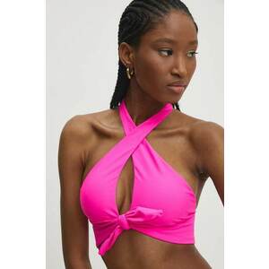 Answear Lab sutien de baie culoarea roz, cupa usor rigidizata imagine
