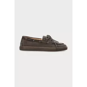 Copenhagen mocasini de piele CPH160 femei, culoarea negru, cu toc plat, CPH160 imagine