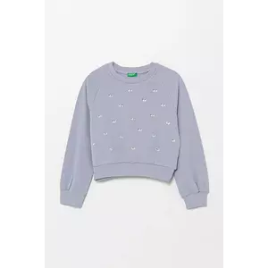United Colors of Benetton hanorac de bumbac pentru copii cu imprimeu, 3J70C10O2 imagine