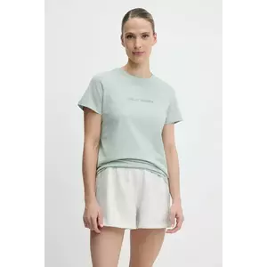 Helly Hansen tricou din bumbac CORE femei, culoarea verde, 54591 imagine