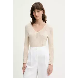 Blugirl Blumarine pulover femei, culoarea bej, light, RA5011.MS99E imagine