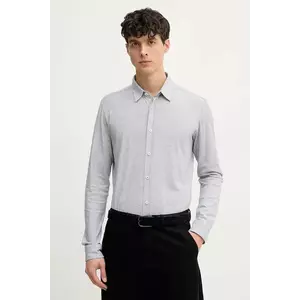 BOSS cămașă din bumbac bărbați, culoarea alb, cu guler clasic, slim, 50539579 imagine