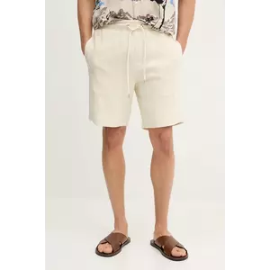 BOSS pantaloni scurți din bumbac bărbați, culoarea bej, 50538730 imagine