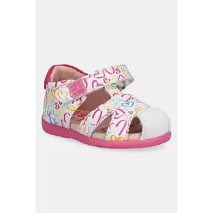 Agatha Ruiz de la Prada sandale din piele pentru copii culoarea alb, 252902 imagine
