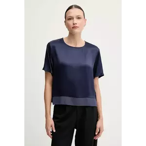Sisley bluza femei, culoarea negru, neted imagine