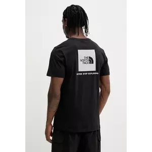 The North Face tricou din bumbac Reflective Box barbati, culoarea negru, cu imprimeu, NF0A8C4VU1H1 imagine