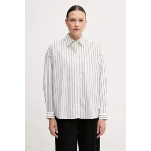 Sisley cămașă din bumbac culoarea alb, cu guler clasic, relaxed, 5LKYLQ08H imagine
