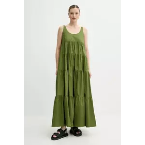 MICHAEL Michael Kors rochie culoarea verde, maxi, evazati, MS582WLF4C imagine