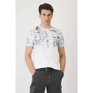 Medicine tricou din bumbac barbati, culoarea alb, cu imprimeu imagine