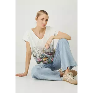 Medicine tricou femei, culoarea bej imagine