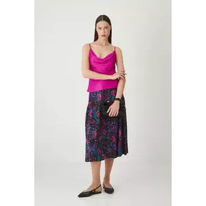 Medicine fusta culoarea negru, midi, evazati imagine