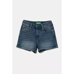 United Colors of Benetton pantaloni scurți din denim pentru copii uni, talie reglabila, 4PORC903M imagine