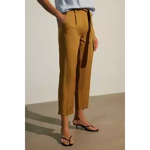 Medicine pantaloni culoarea maro, fason chinos, medium waist imagine