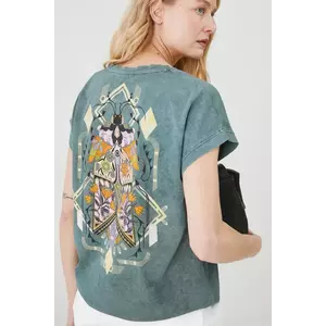 Medicine tricou din bumbac culoarea verde imagine