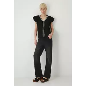 Medicine tricou din bumbac culoarea negru imagine