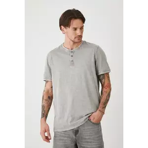 Medicine tricou din bumbac culoarea gri, neted imagine
