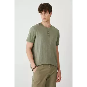 Medicine tricou din bumbac culoarea verde, neted imagine