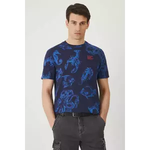 Medicine tricou din bumbac culoarea albastru marin, modelator imagine