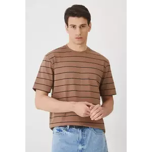 Medicine tricou din bumbac culoarea maro, modelator imagine